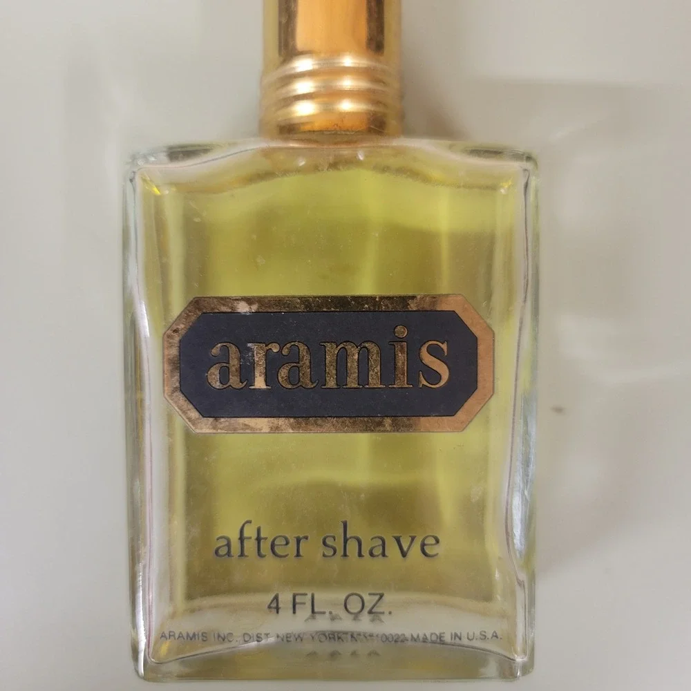 Vintage‎ Aramis After Shave for Men 4 FL OZ Splash Glass Bottle Partially Full